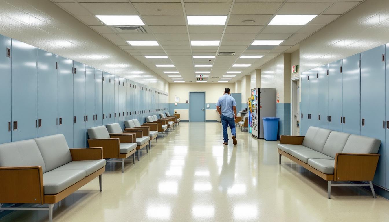 Visitation area at Jimmy Autry Correctional Institute