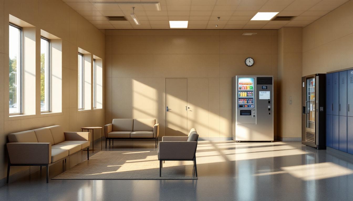 Visitation facilities and waiting area at Bibb County Jail