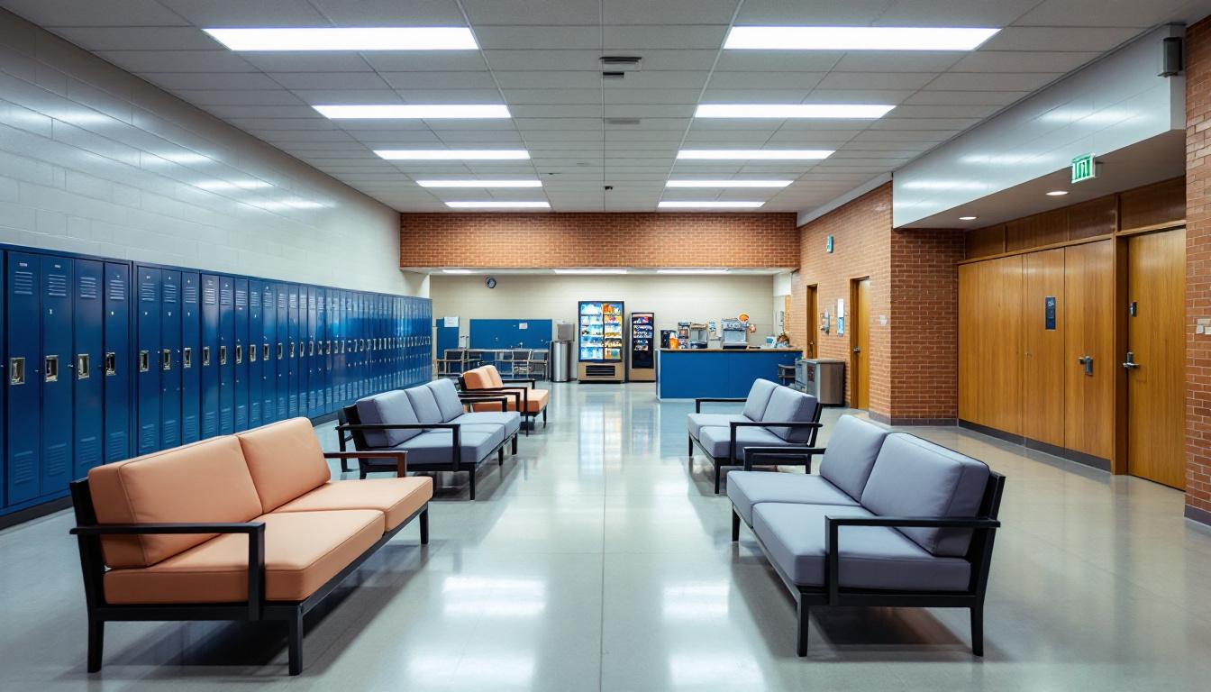 Visitation facilities and waiting area at Berrien County Sheriff's Office