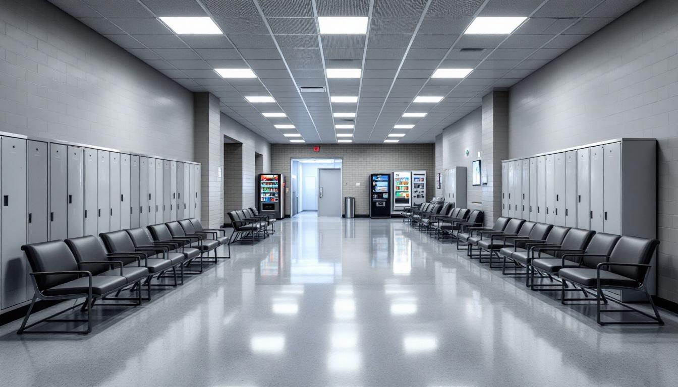 Visitation area at Camden County Sheriff's Office