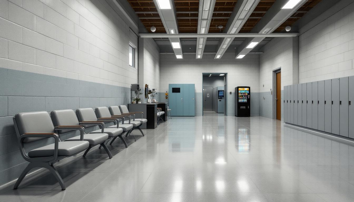 Visitation facilities and waiting area at Bulloch County Sheriff Department