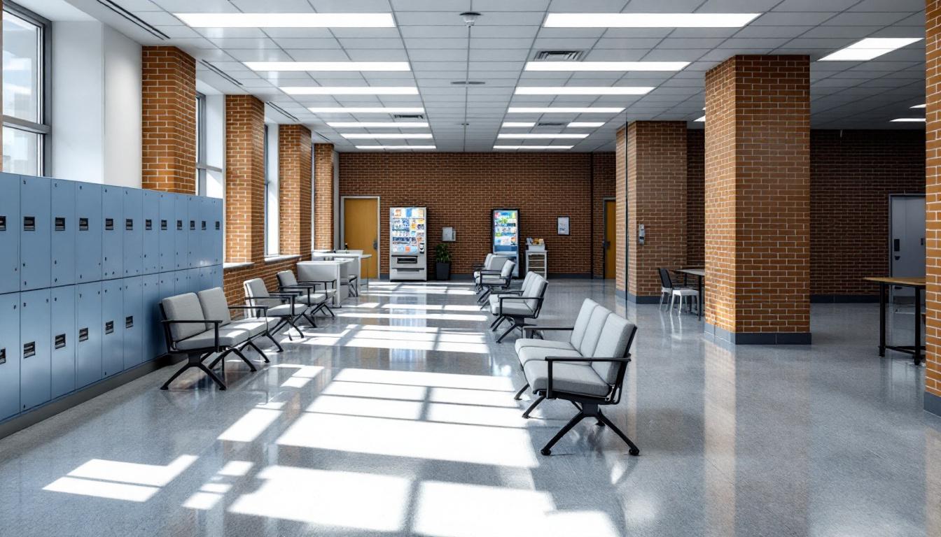 Visitation facilities and waiting area at Whitfield County Sheriff Department