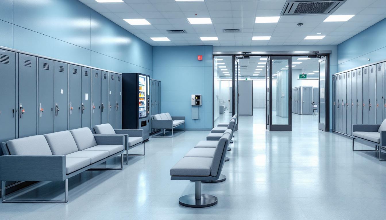 Visitation facilities and waiting area at Brantley County Sheriff