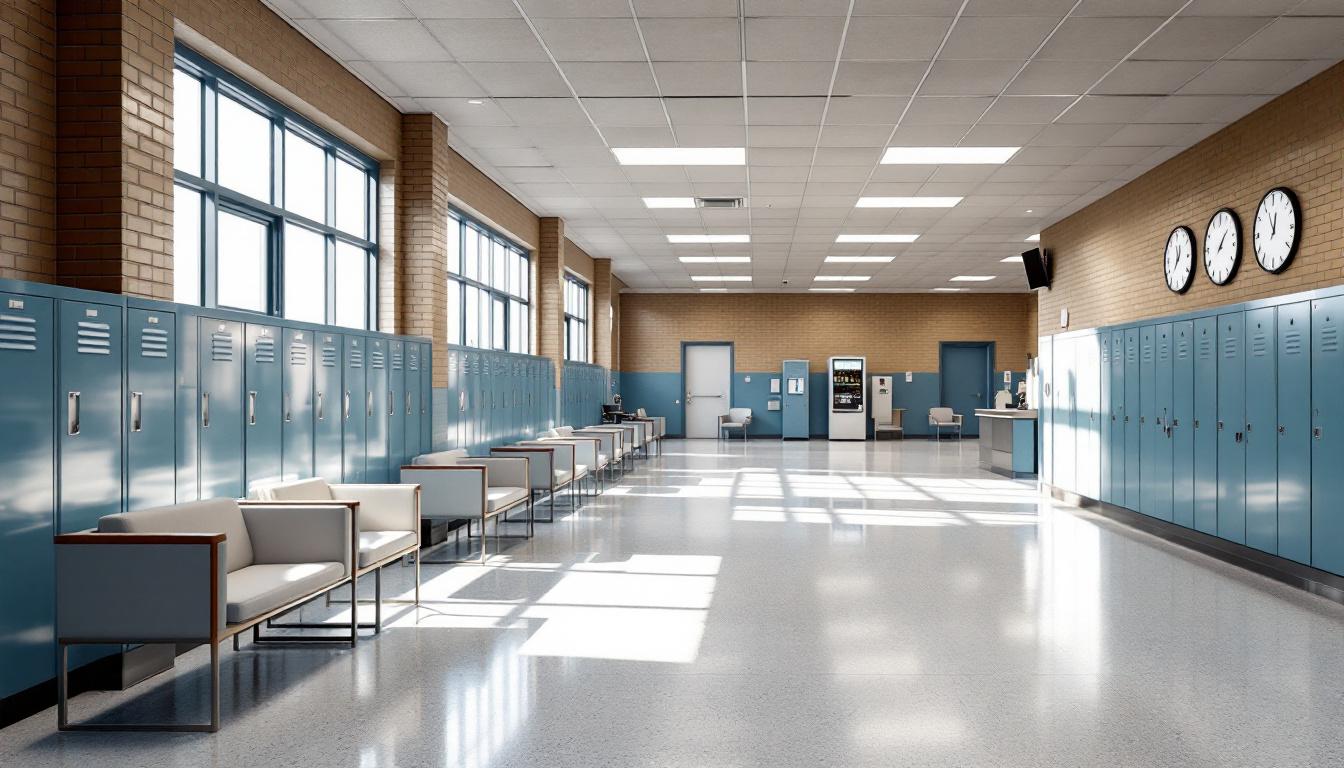 Visitation facilities and waiting area at Barrow County Detention Center