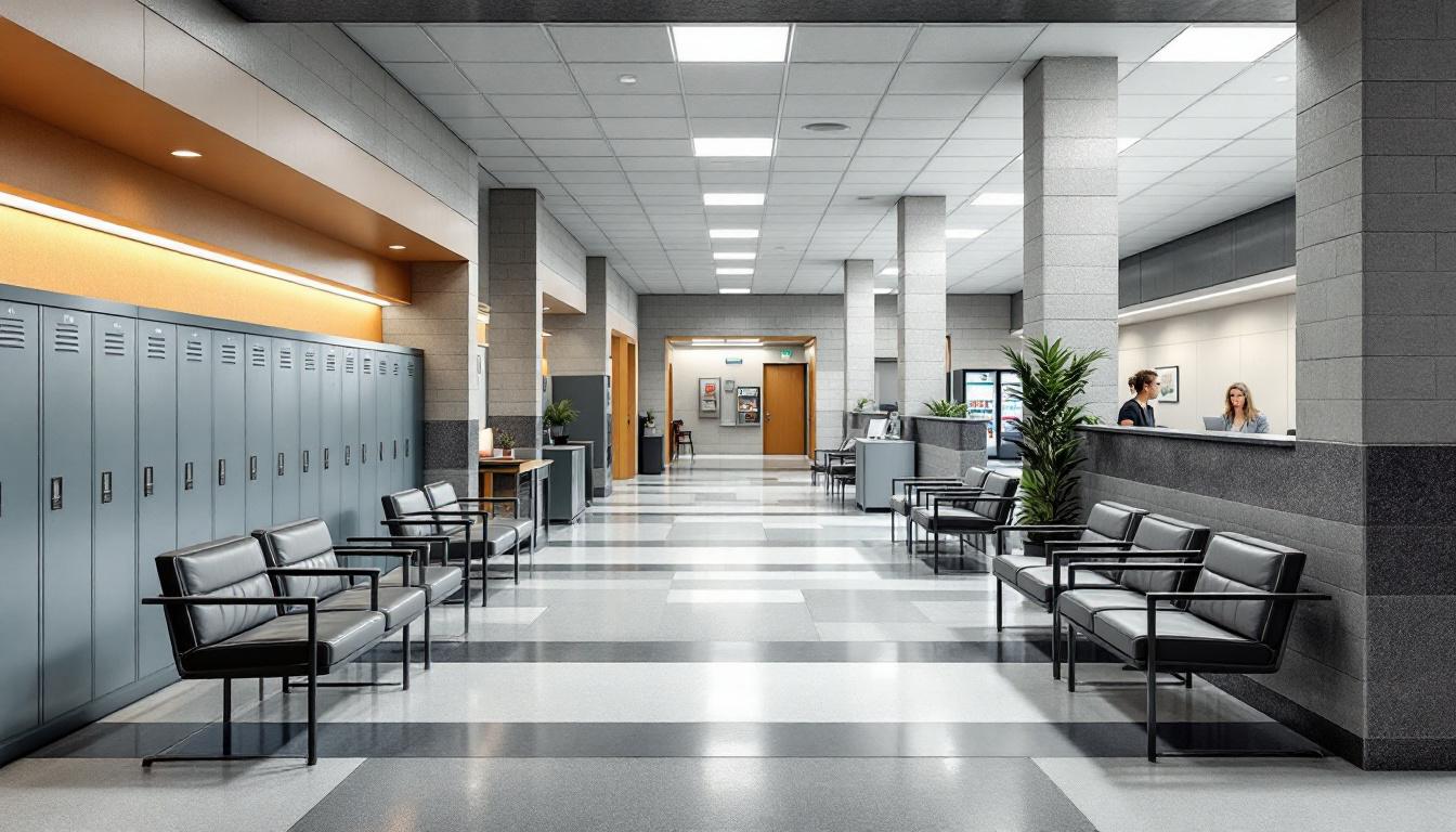 Visitation area at McIntosh County Jail