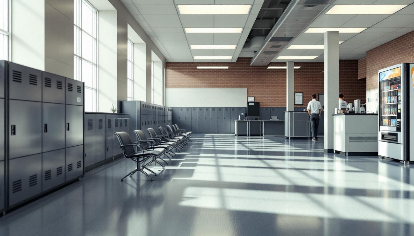 Visitation facilities and waiting area at Henry County Jail