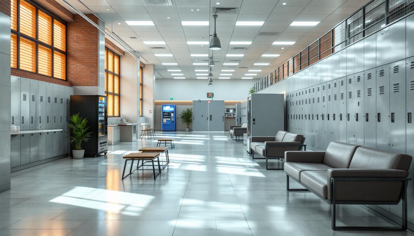 Visitation area at Wayne County Sheriff's Office