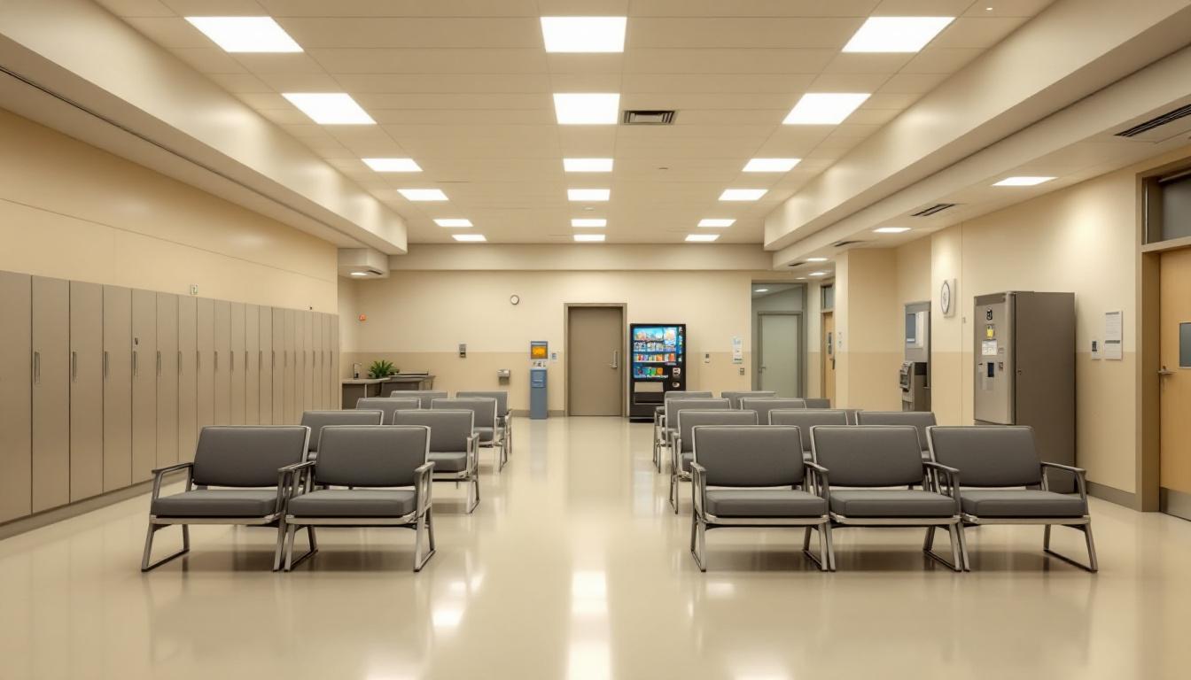 Visitation facilities and waiting area at Smith Transitional Center
