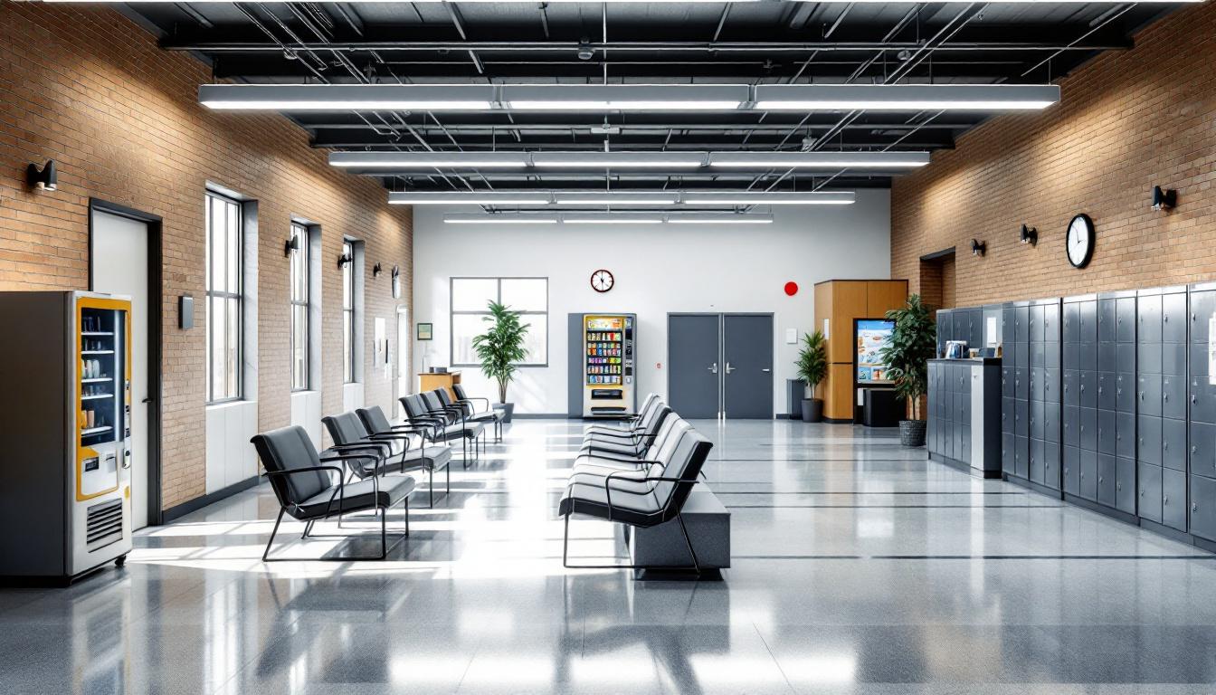 Visitation area at Phillips State Prison