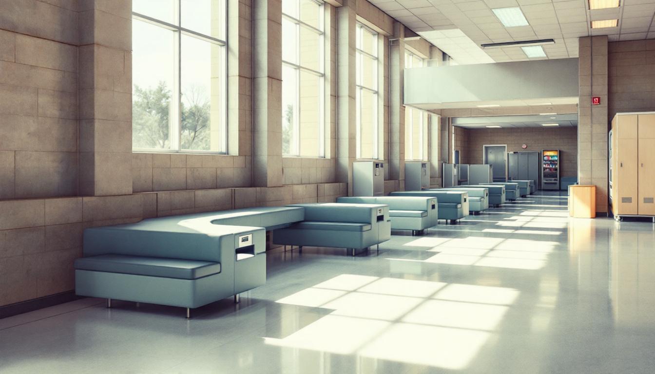 Visitation facilities and waiting area at Houston County Detention Center