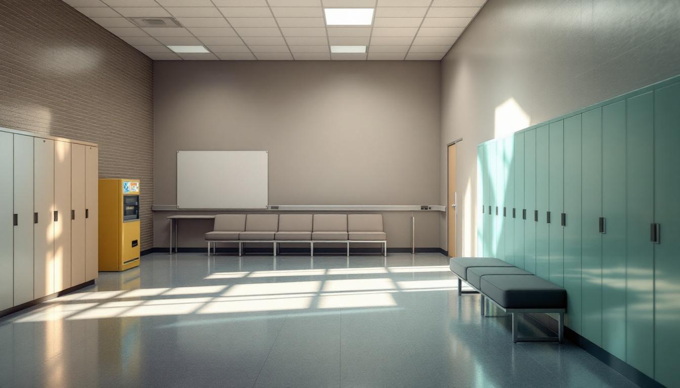 Visitation area at Cook County Department of Corrections