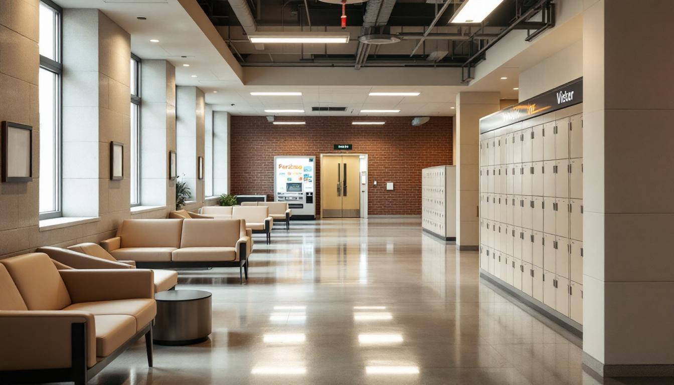 Visitation area at Menard Correctional Center