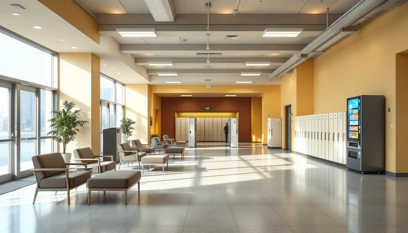 Visitation area at Illinois River Correctional Center