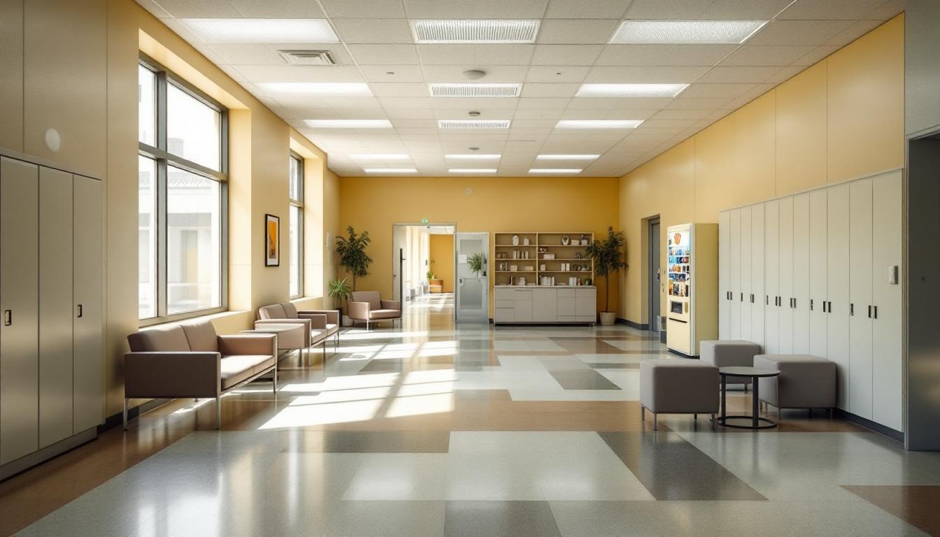 Visitation facilities and waiting area at Sheridan Correctional Center
