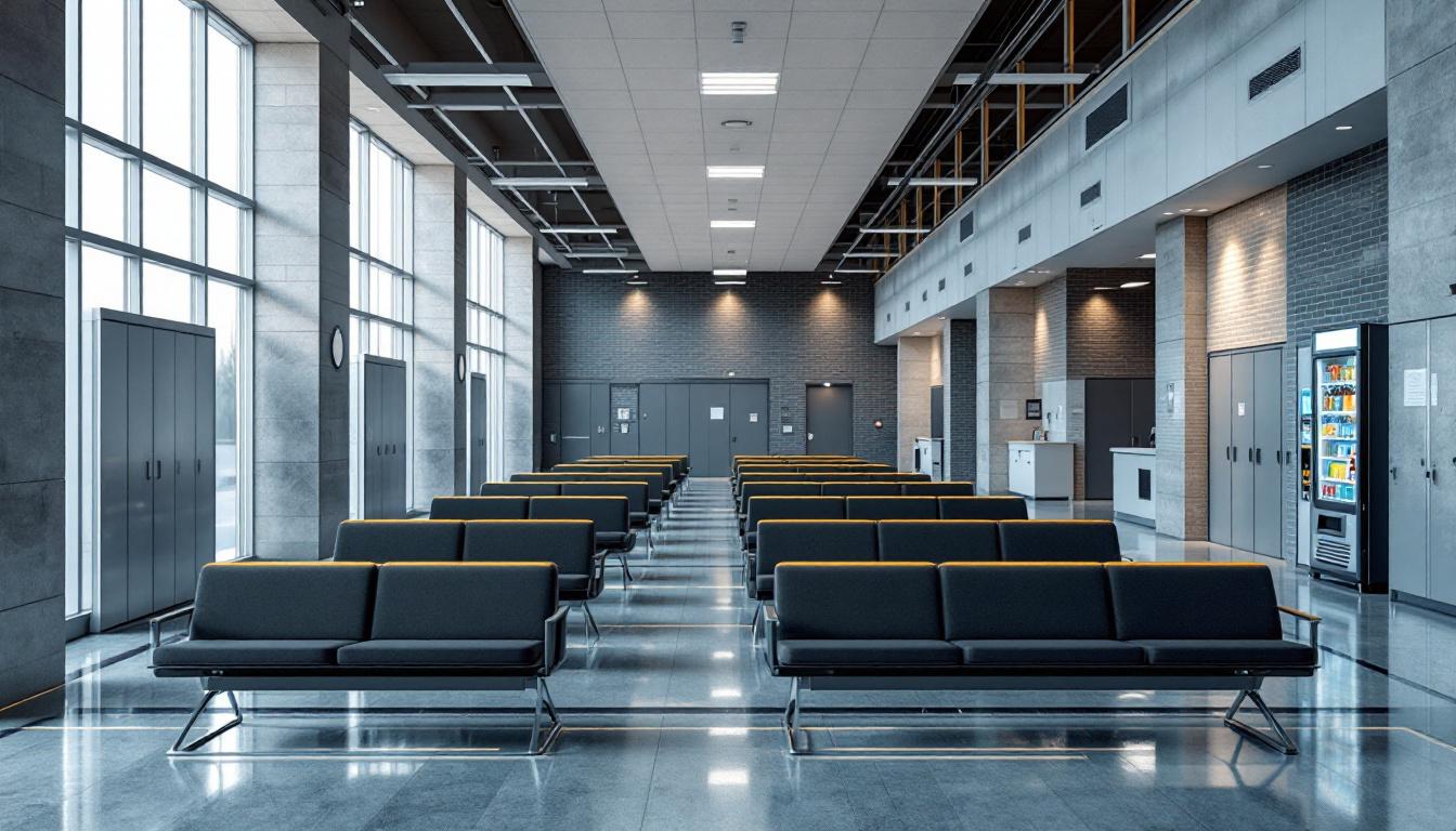 Visitation area at Federal Correctional Institute - Pekin