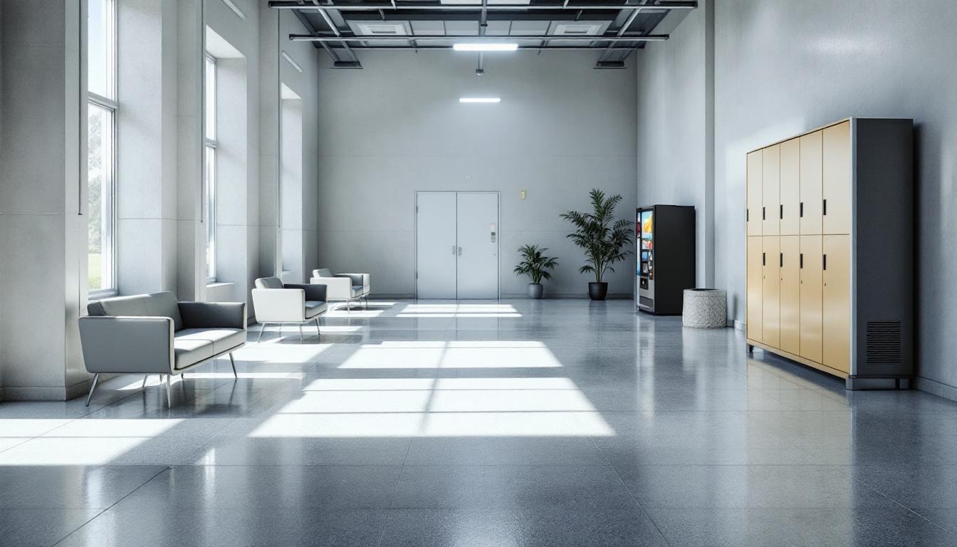 Visitation facilities and waiting area at Cook County Department of Corrections