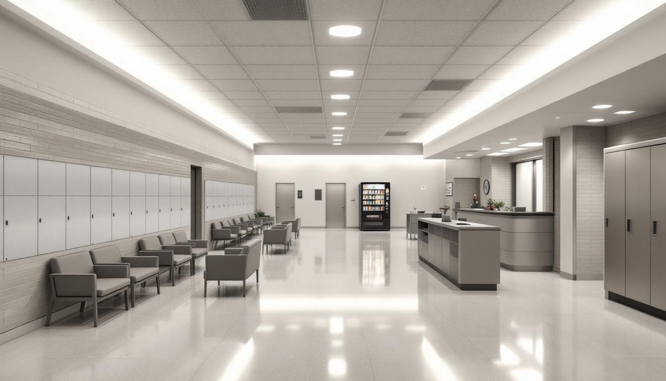 Visitation area at John A Graham Correctional Center