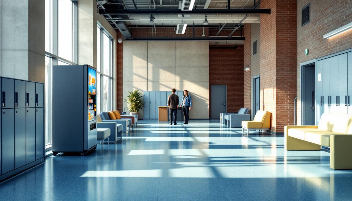 Visitation facilities and waiting area at Centralia Correctional Center