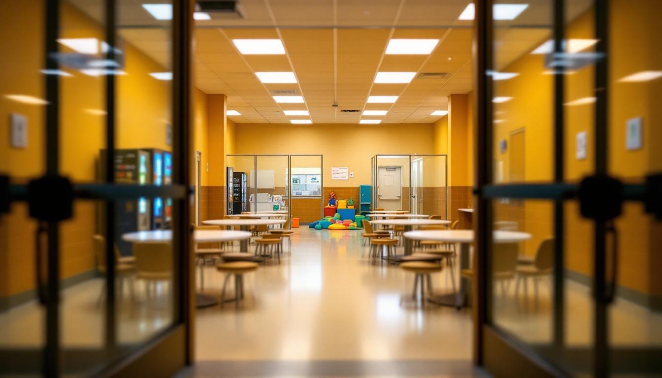 Visitation facilities and waiting area at Jackson County Jail