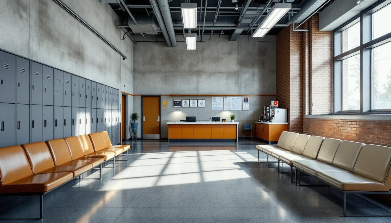 Visitation facilities and waiting area at Lake County Adult Corrections Facility