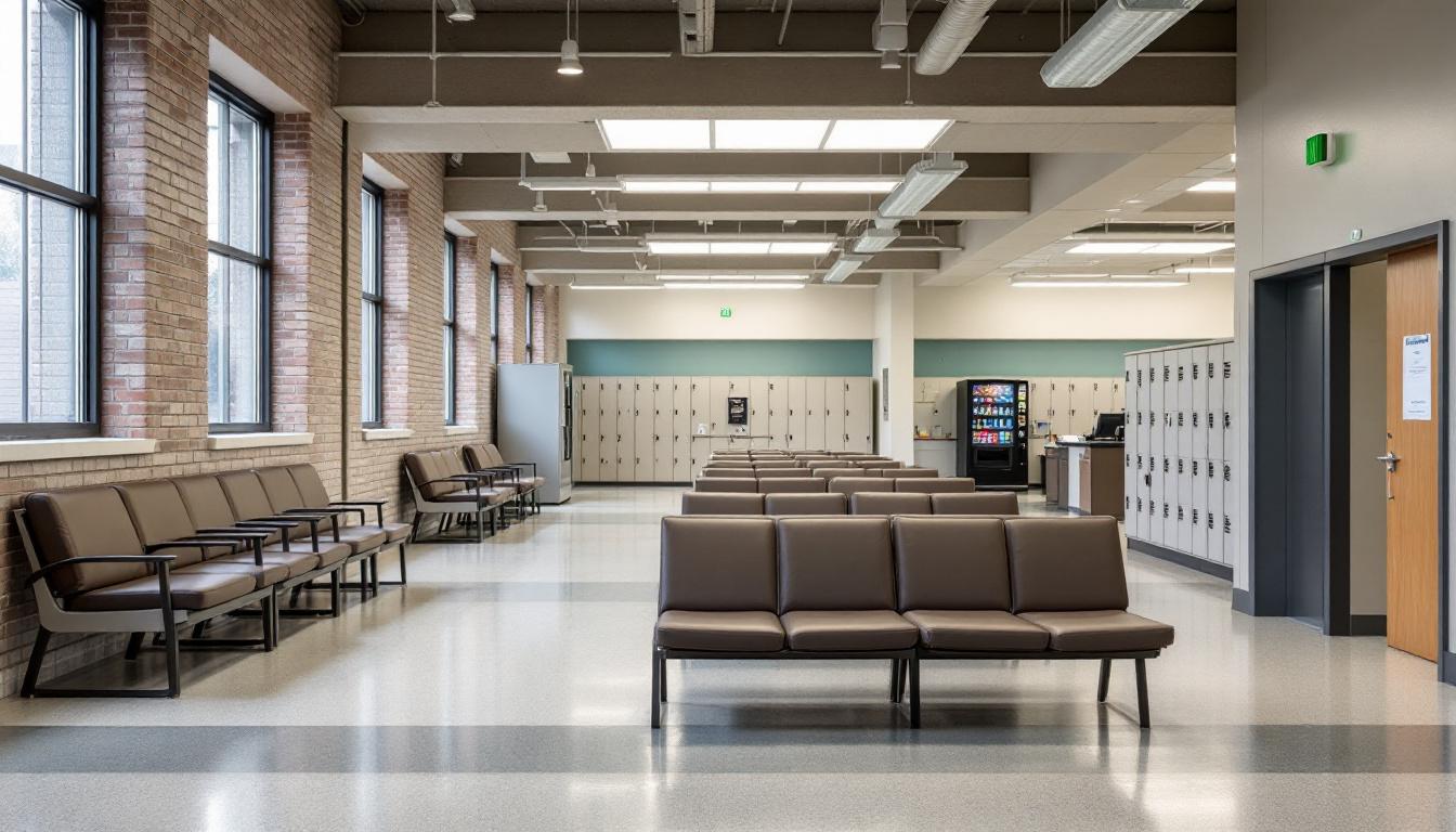 Visitation area at Monroe County Sheriff