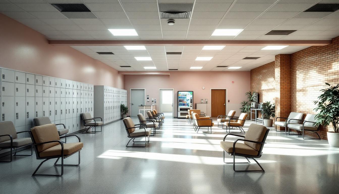 Visitation facilities and waiting area at Southwestern Illinois Corctnl
