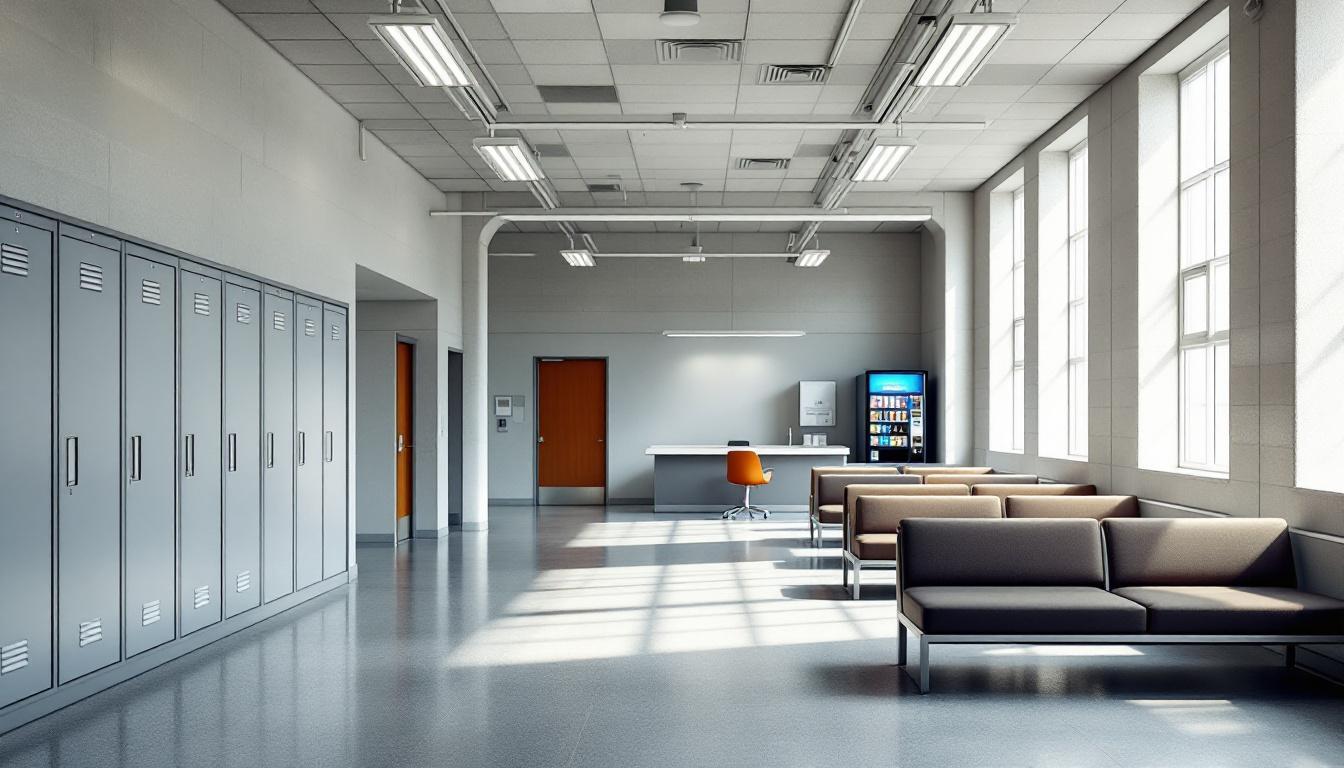 Visitation area at Kane County Juvenile Justice