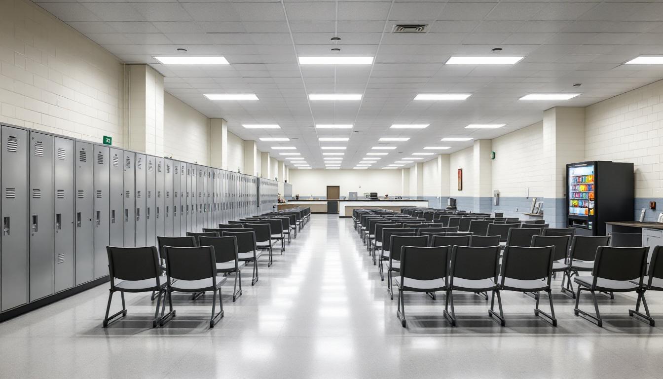 Visitation area at Rock Island County Jail