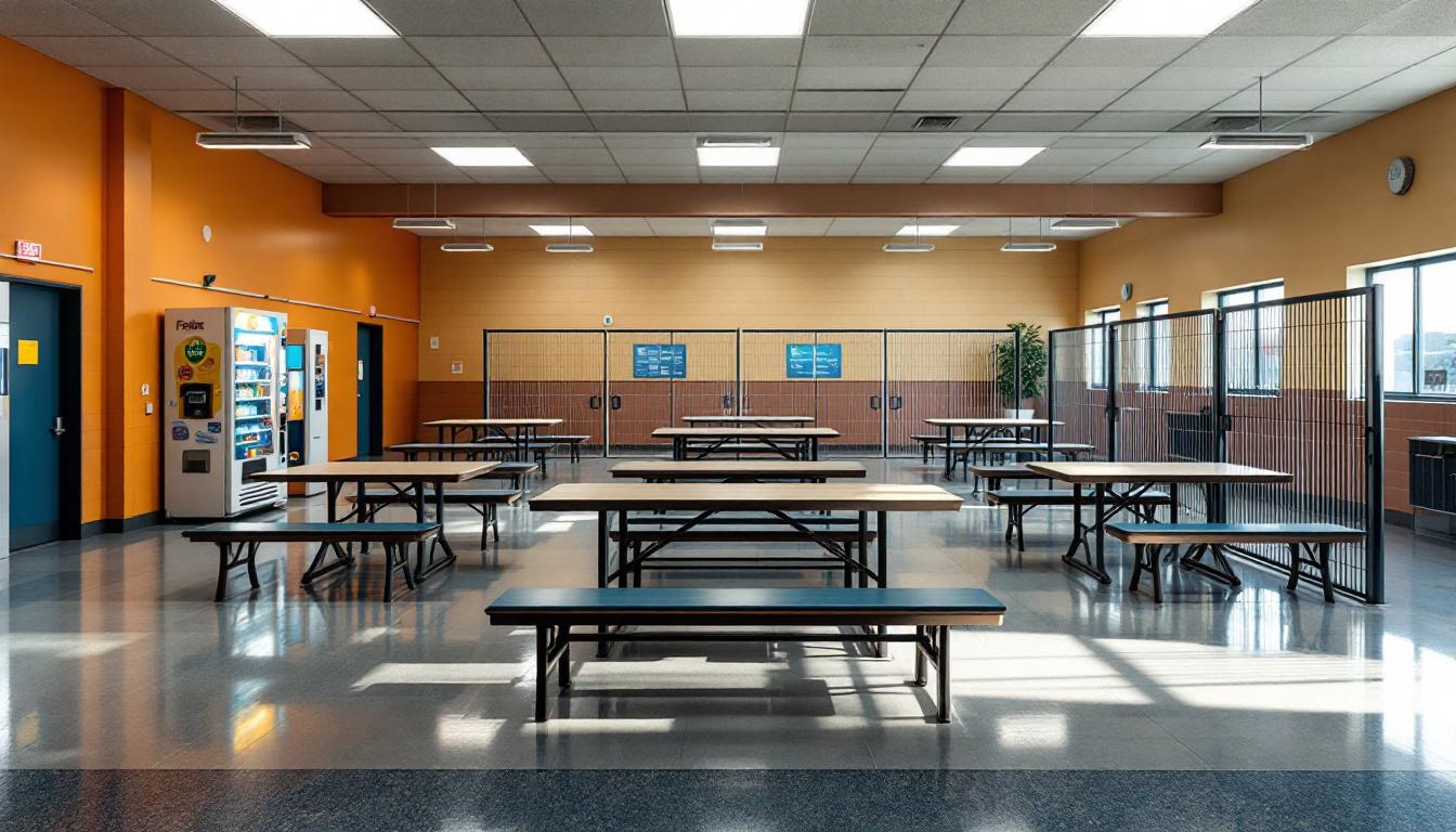 Visitation facilities and waiting area at Decatur Corrections Center