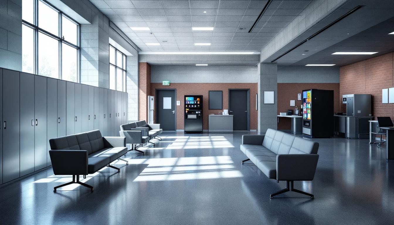 Visitation facilities and waiting area at Vienna Correctional Center
