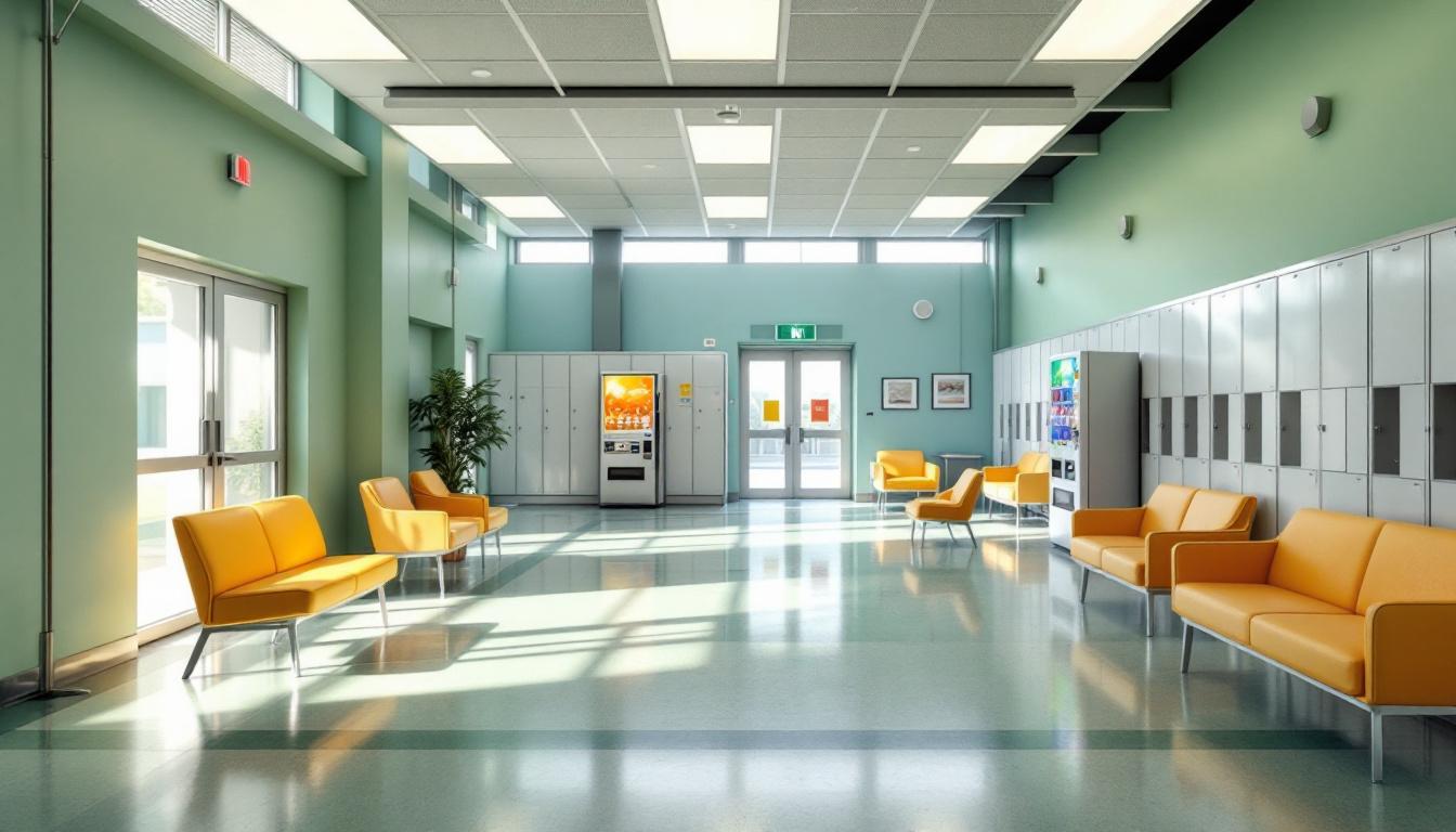 Visitation facilities and waiting area at La Salle County Jail