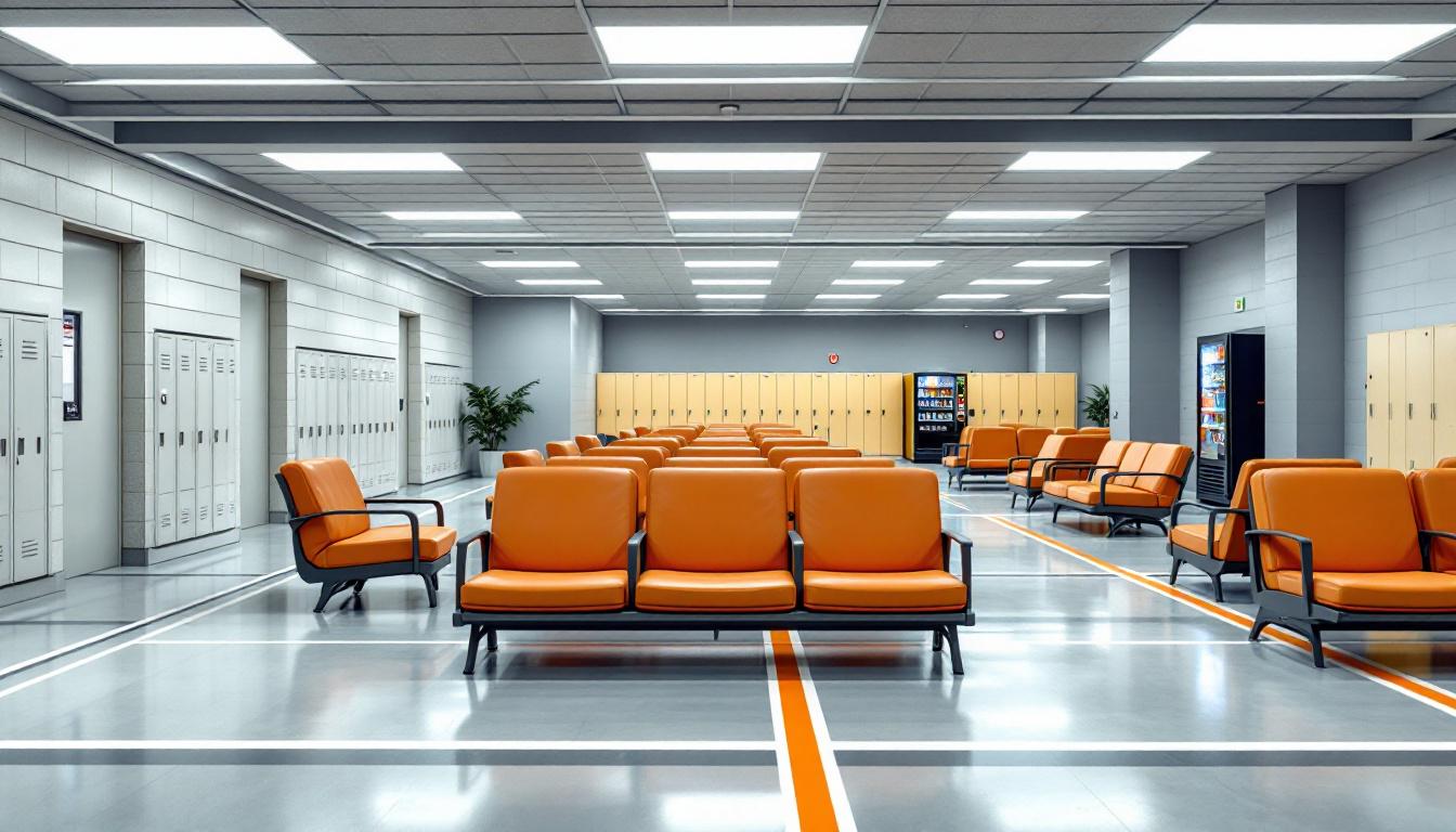 Visitation area at St Clair County Jail