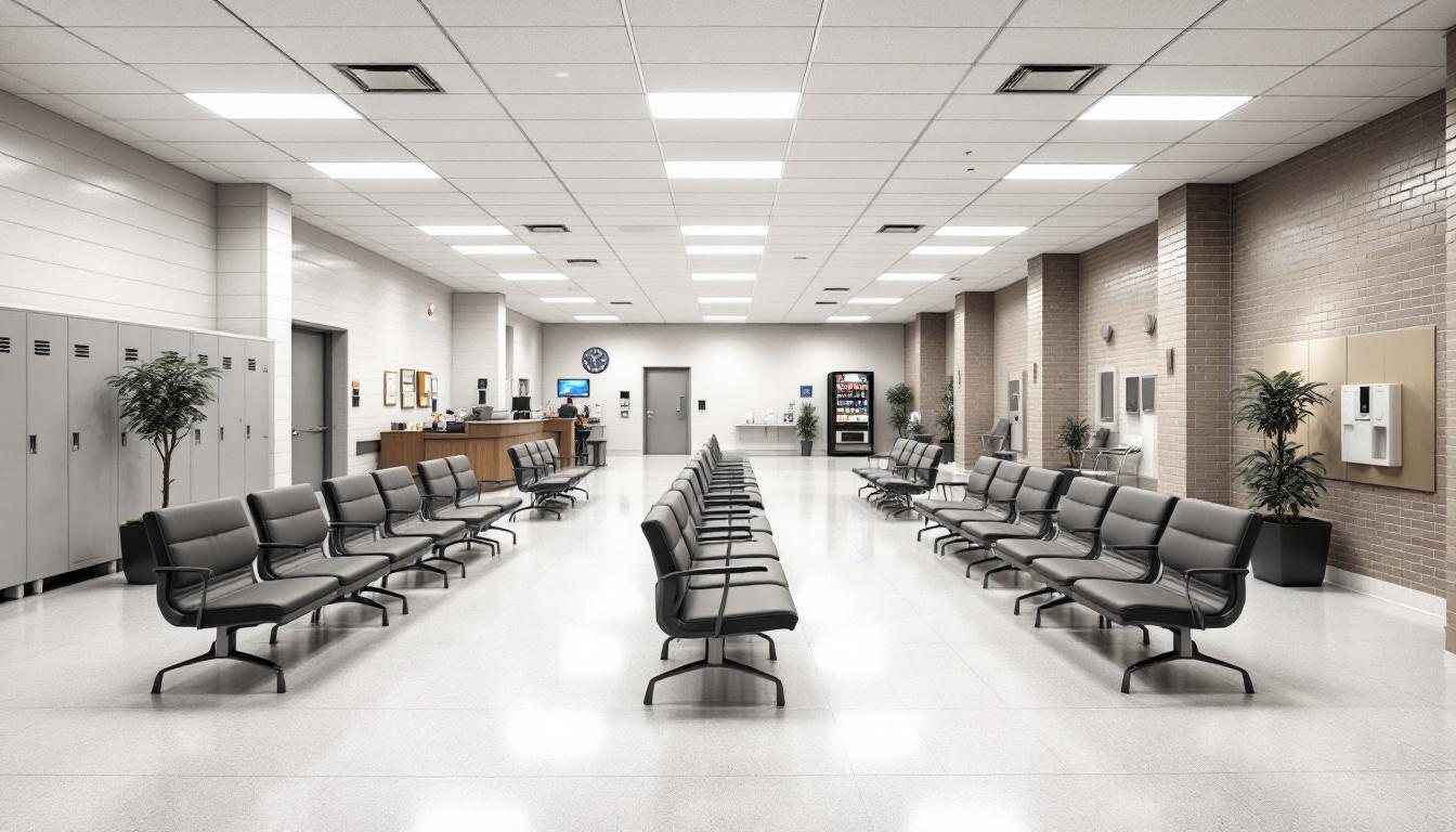 Visitation area at Stephenson County Jail