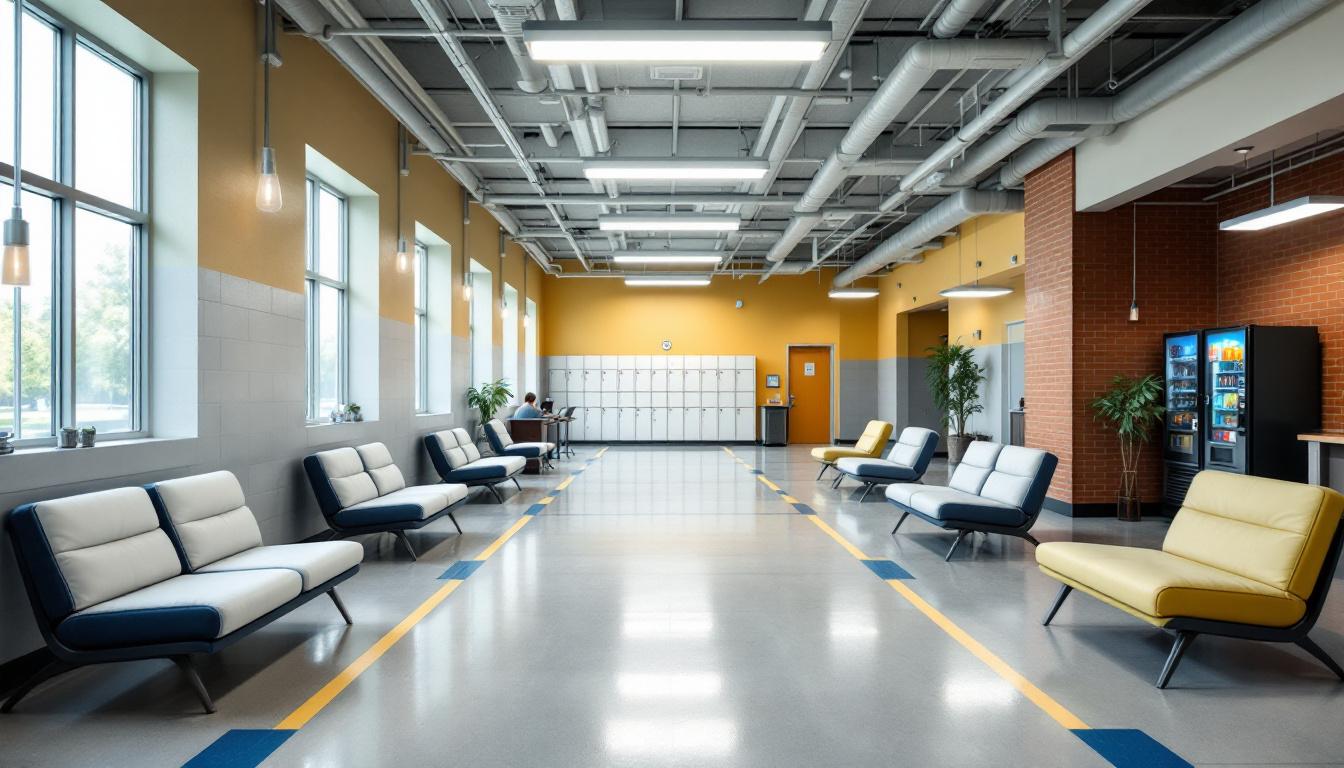 Visitation facilities and waiting area at Coles County Jail