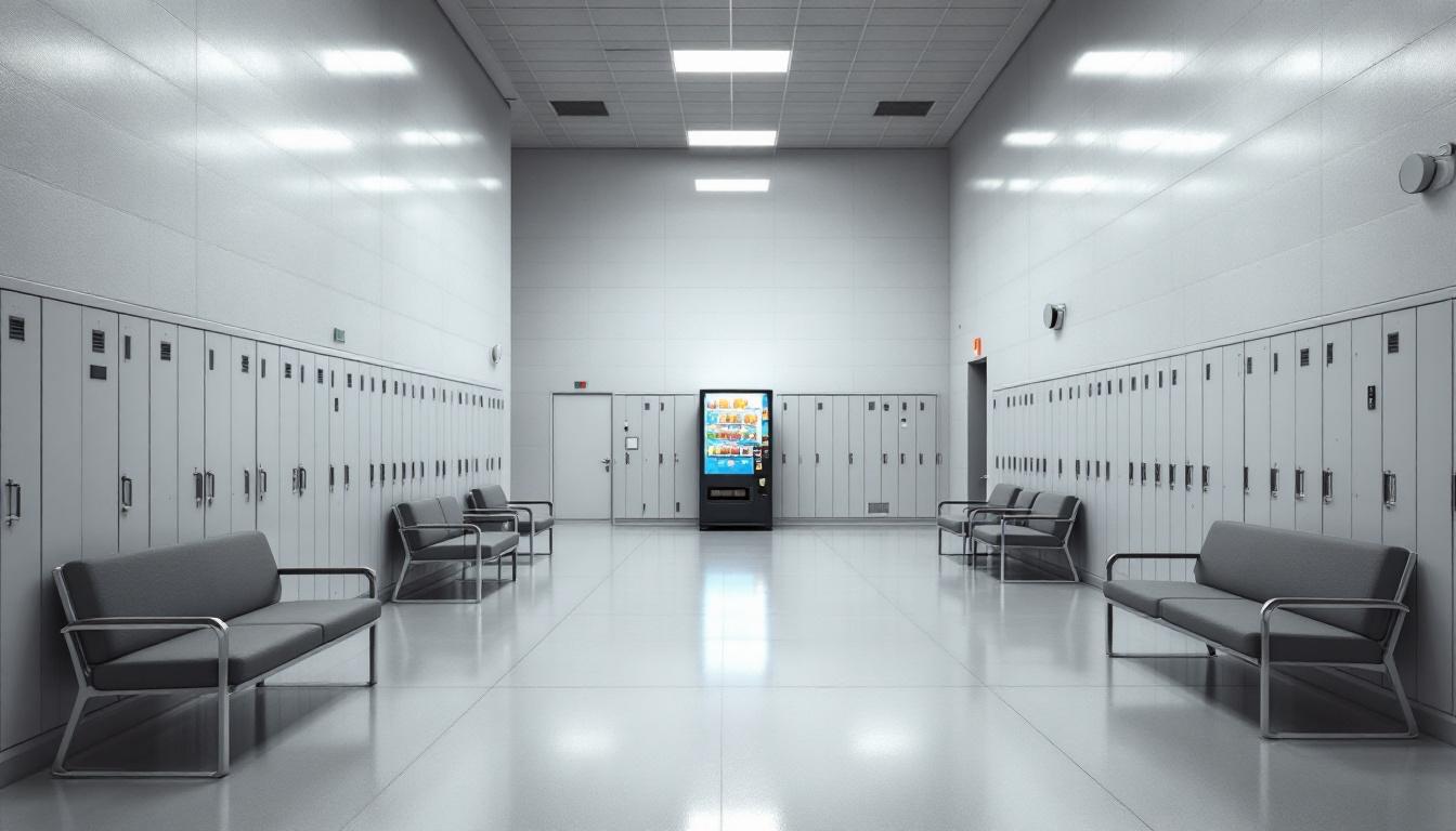 Visitation area at Kendall County Sheriff's Office