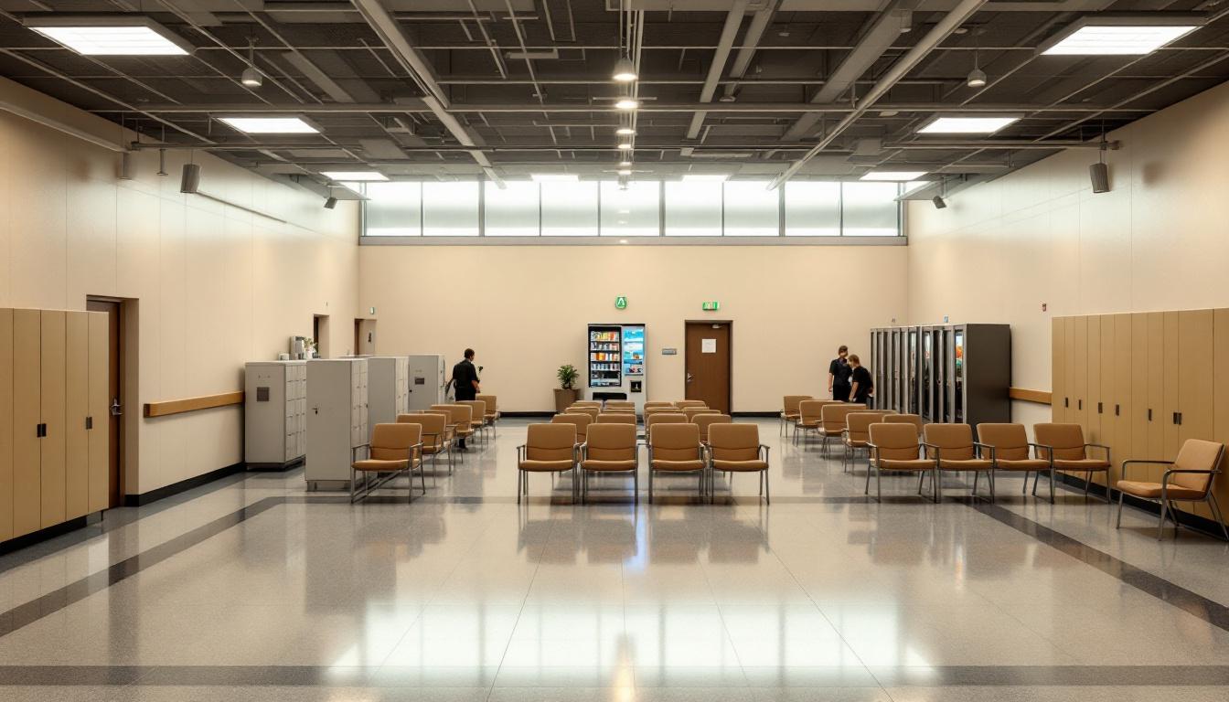 Visitation facilities and waiting area at Washington County Sheriff's Office