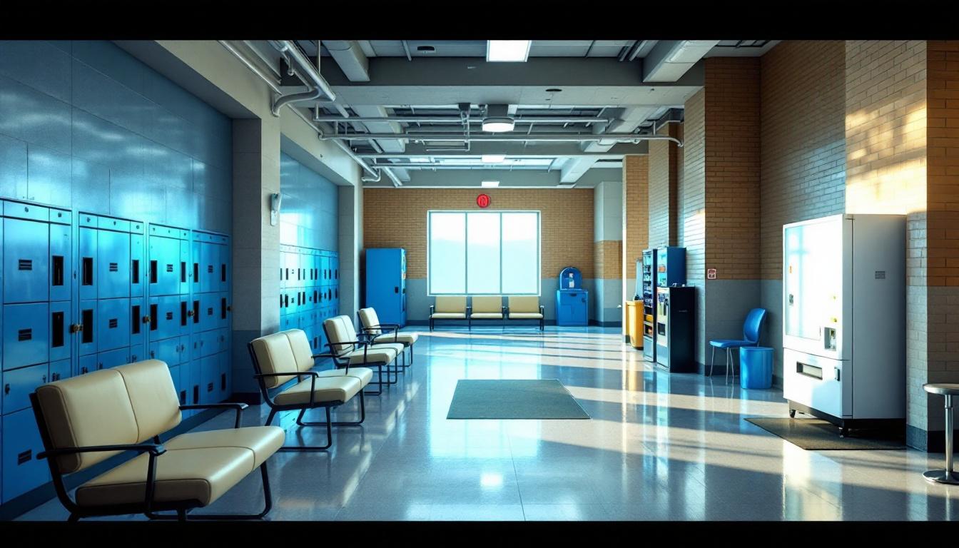 Visitation area at Vermilion County Sheriff's Department