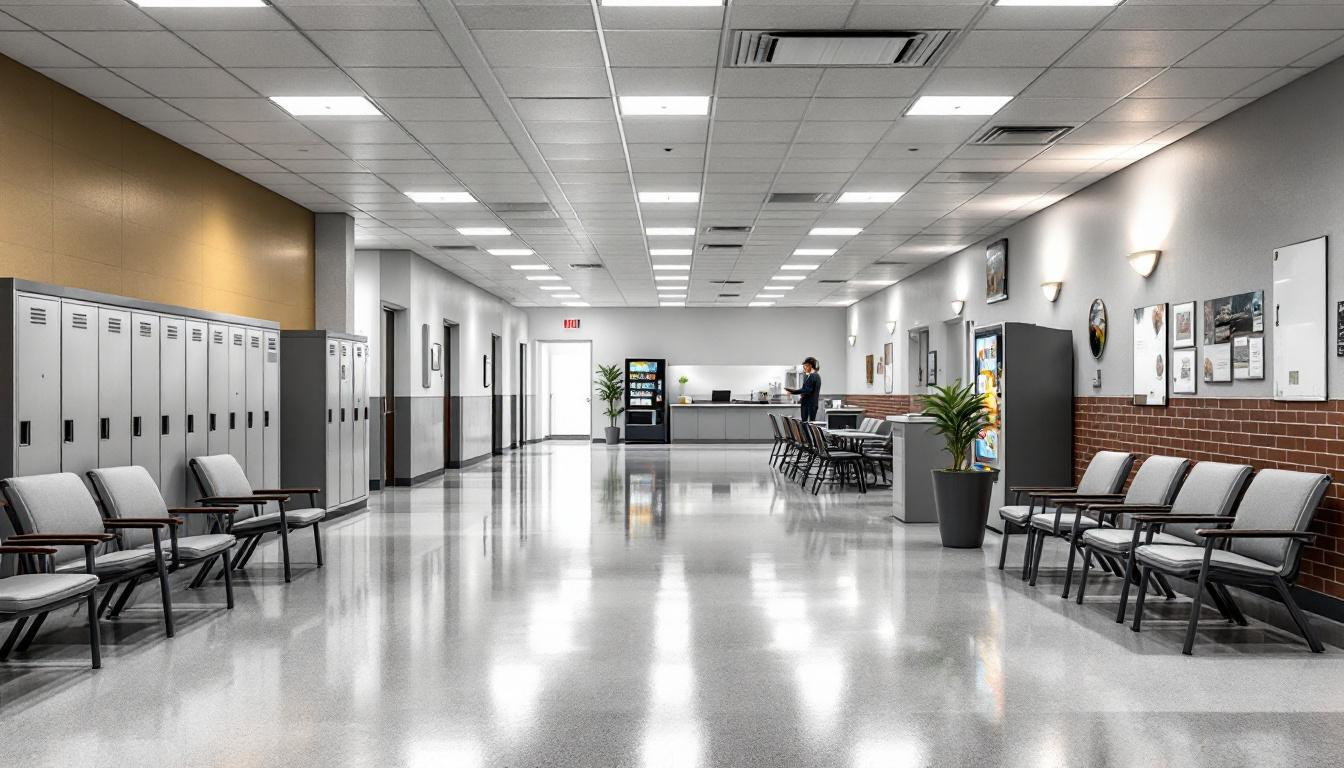 Visitation area at Metro-Davidson County Detention Facility
