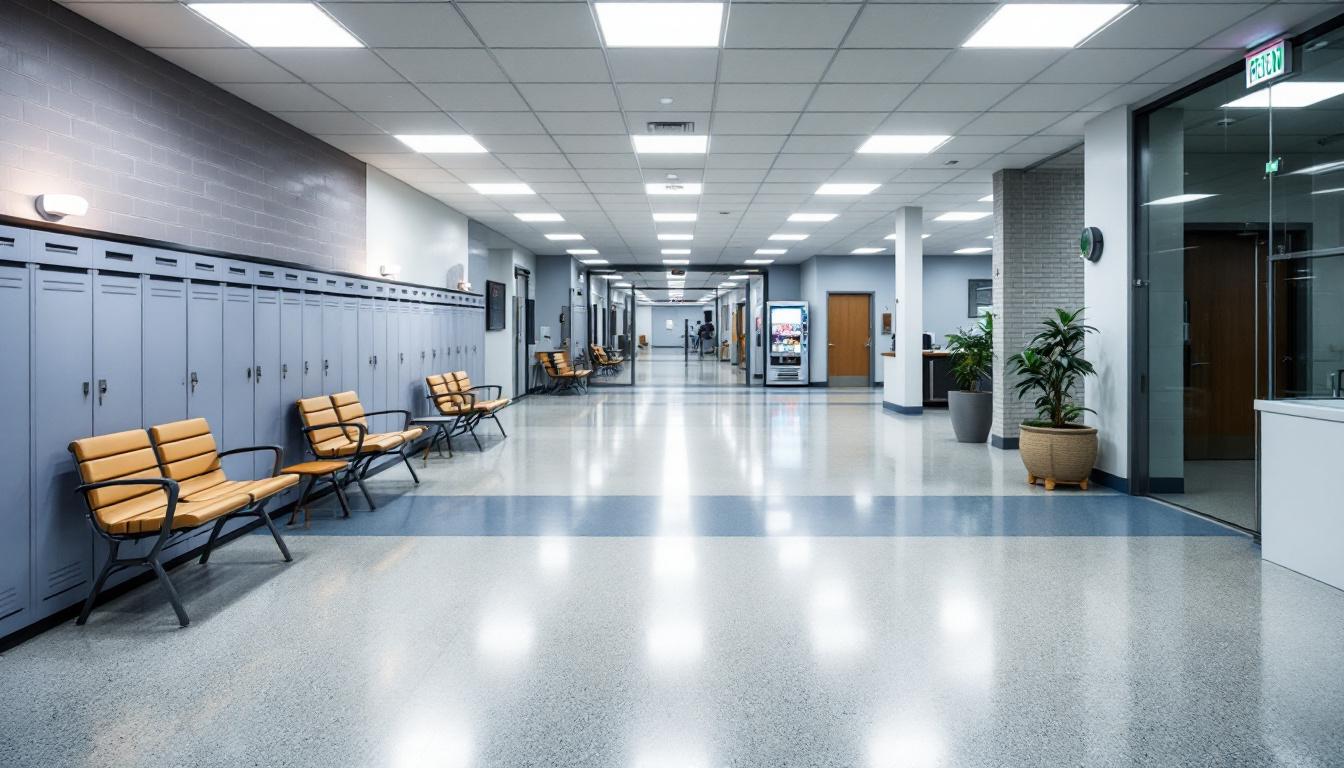 Visitation area at Shelby County Corrections Department