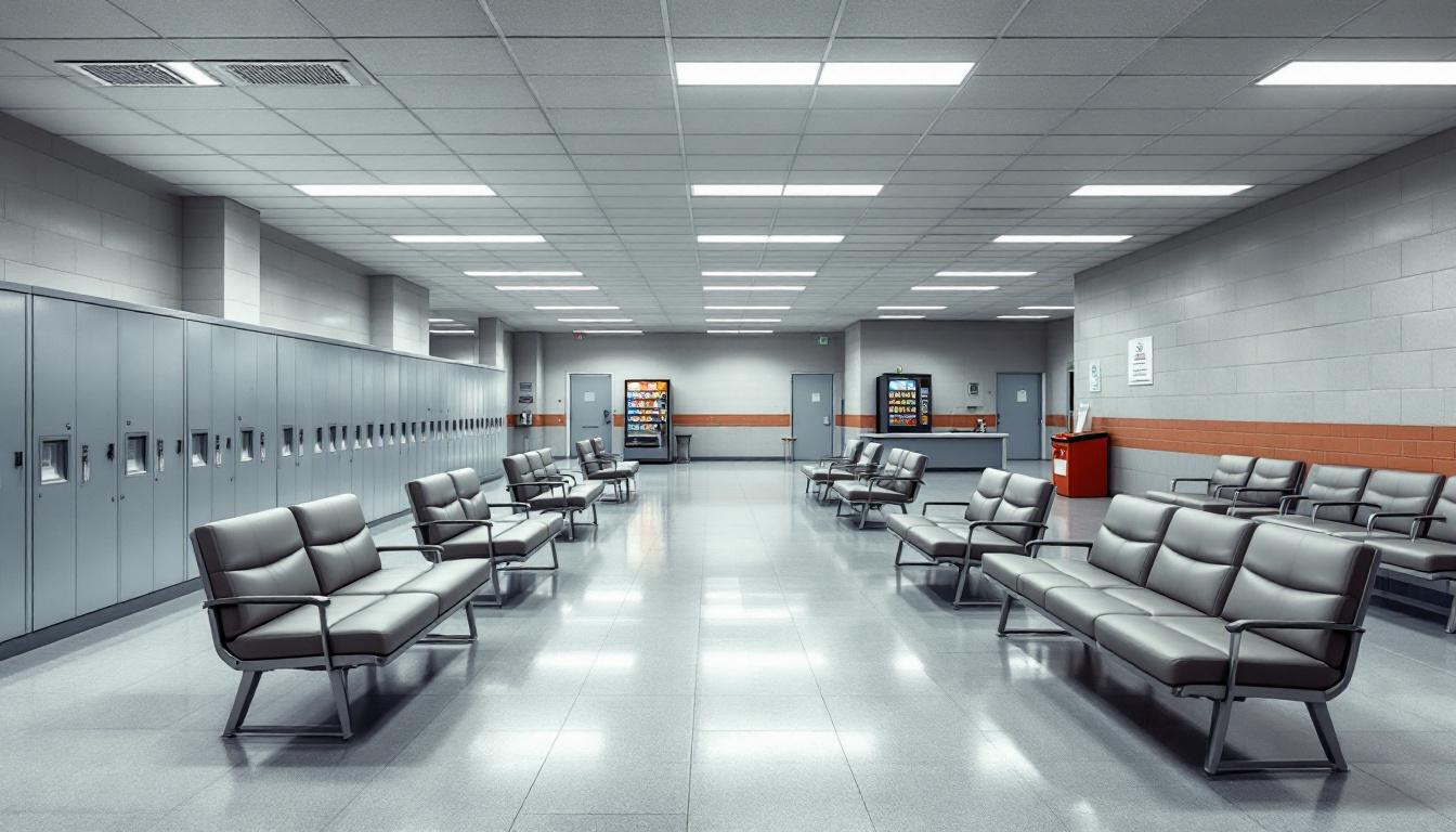 Visitation area at Turney Center Industrial Complex