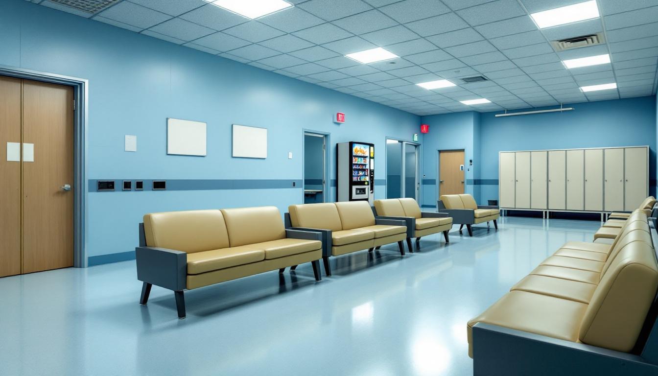 Visitation area at West Tennessee State Penitentiary