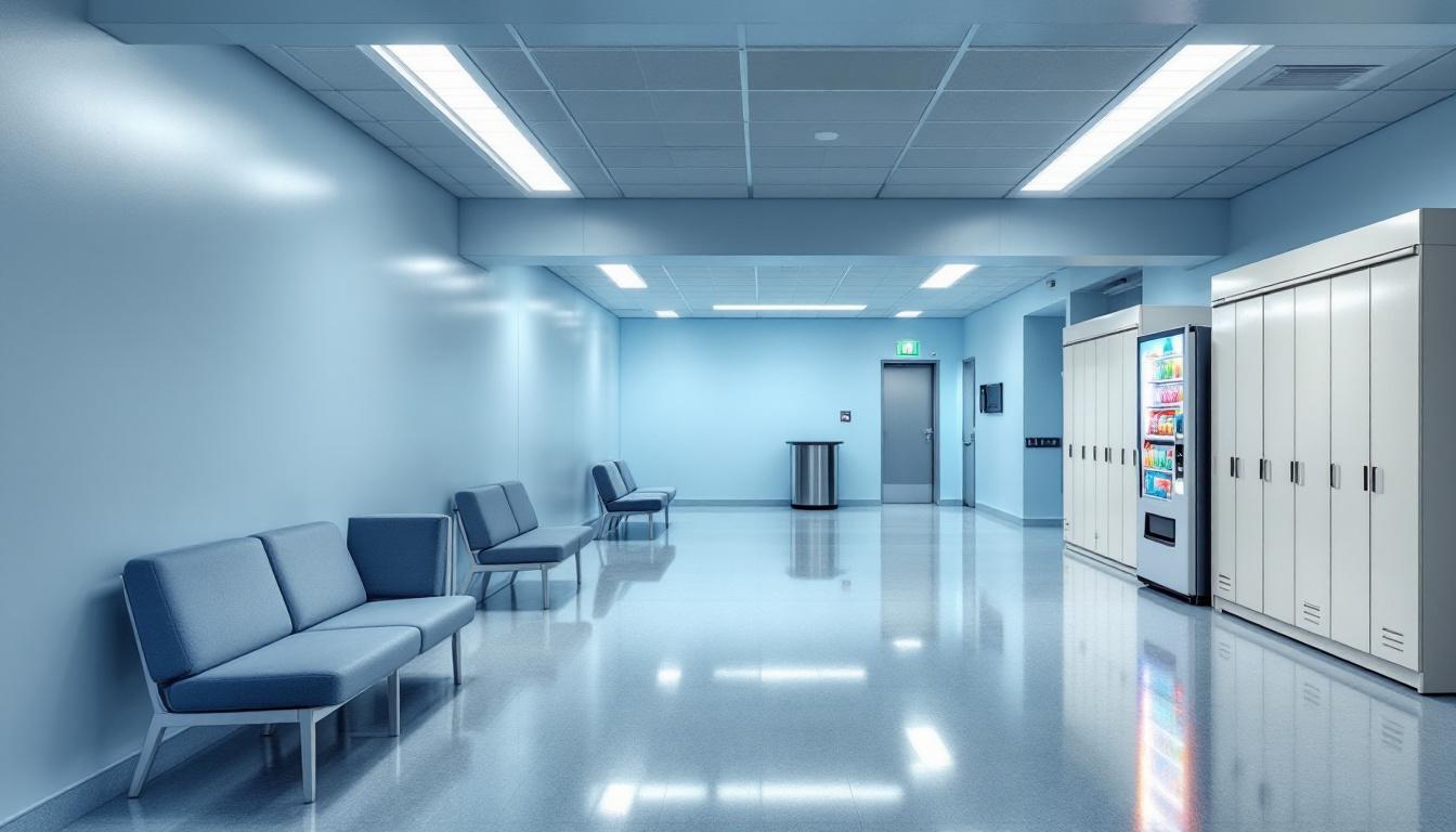 Visitation facilities and waiting area at Lois M De Berry Special Needs Facility