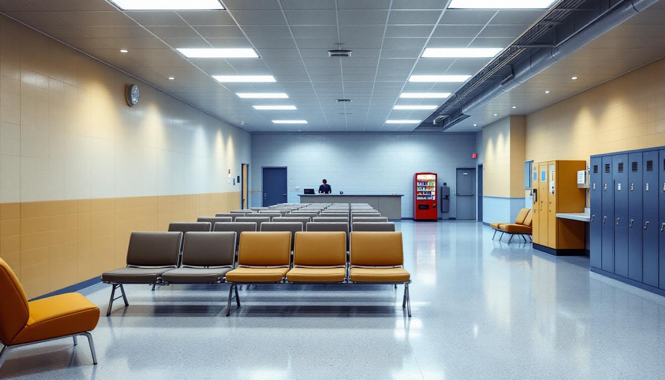 Visitation area at Morgan County Corrections Department