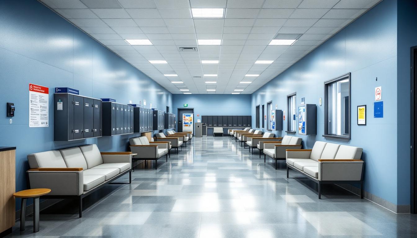 Visitation facilities and waiting area at Bledsoe County Correctional Complex