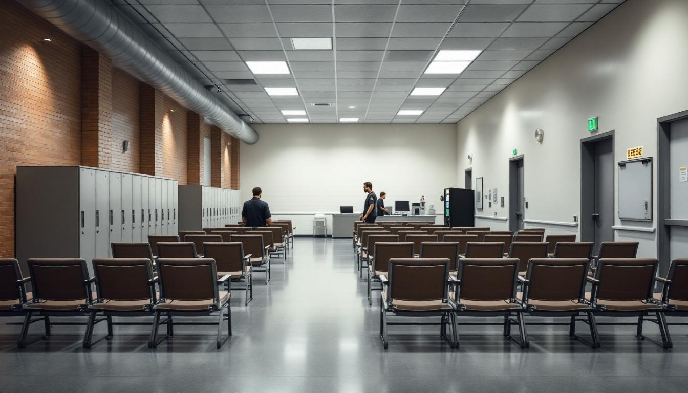 Visitation area at Claiborne County Jail And Police Headquarters