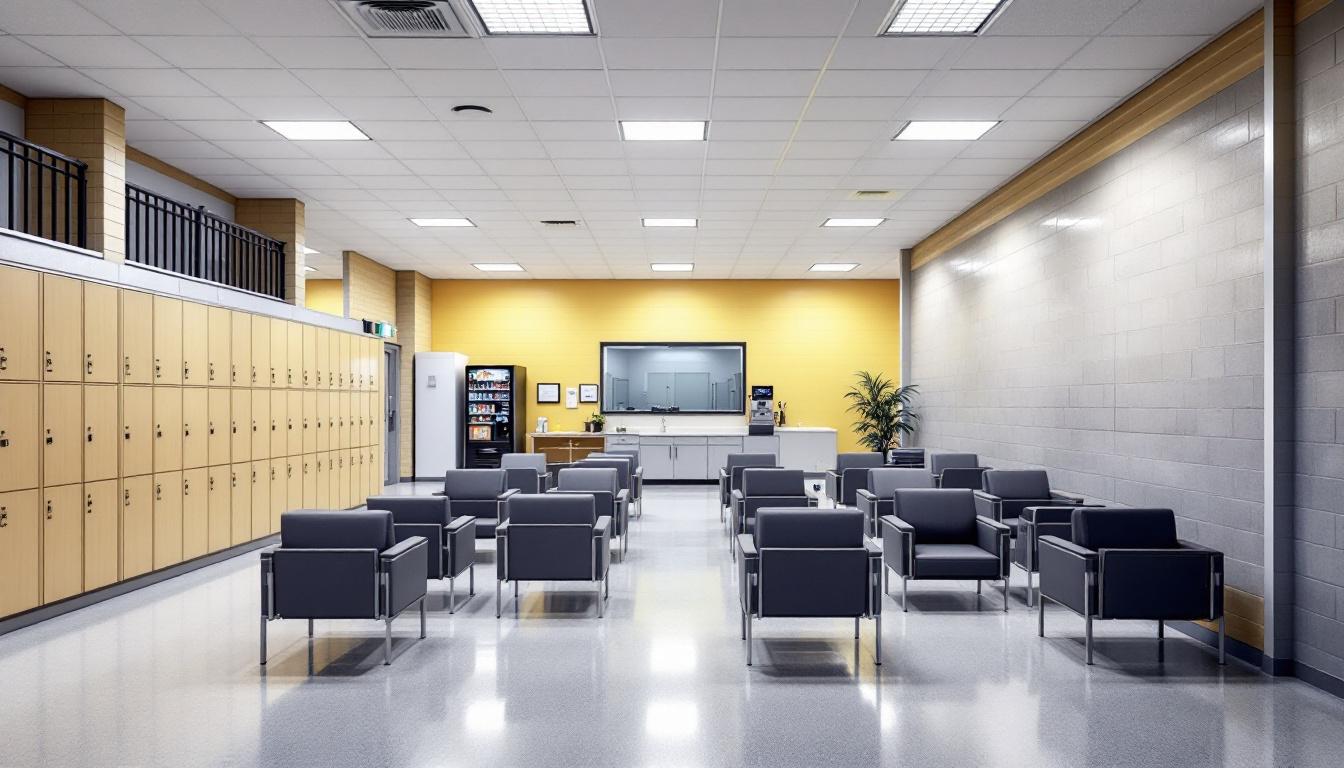 Visitation area at Roane County Jail
