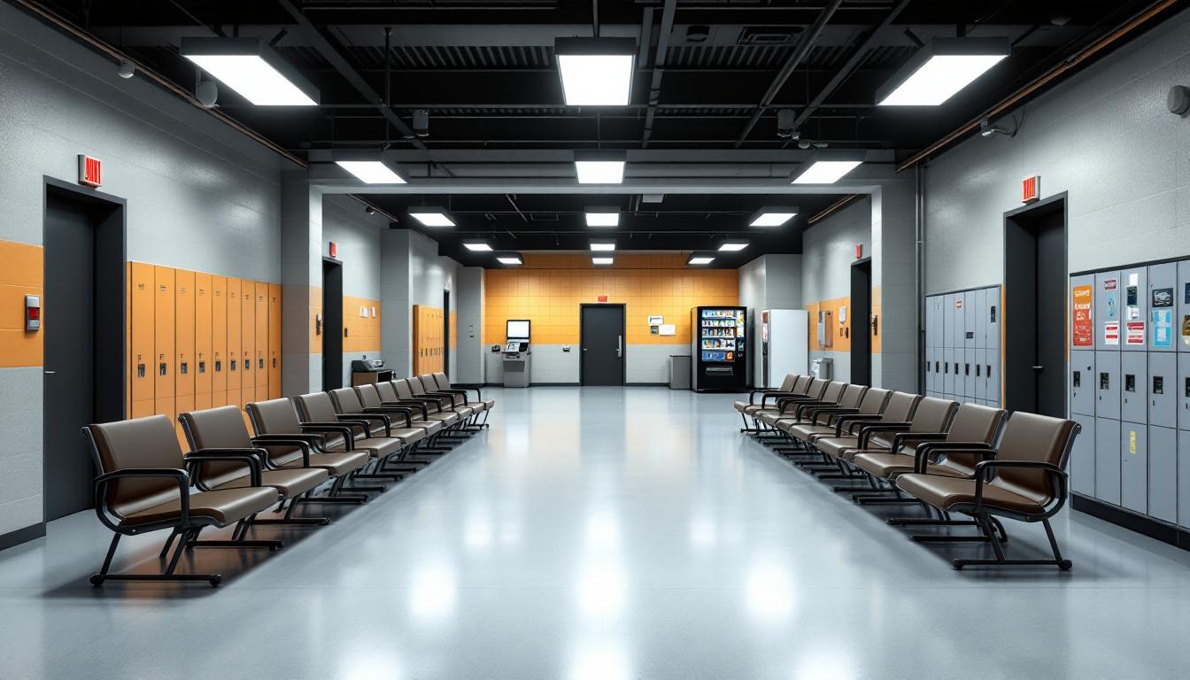 Visitation facilities and waiting area at Franklin County Jail