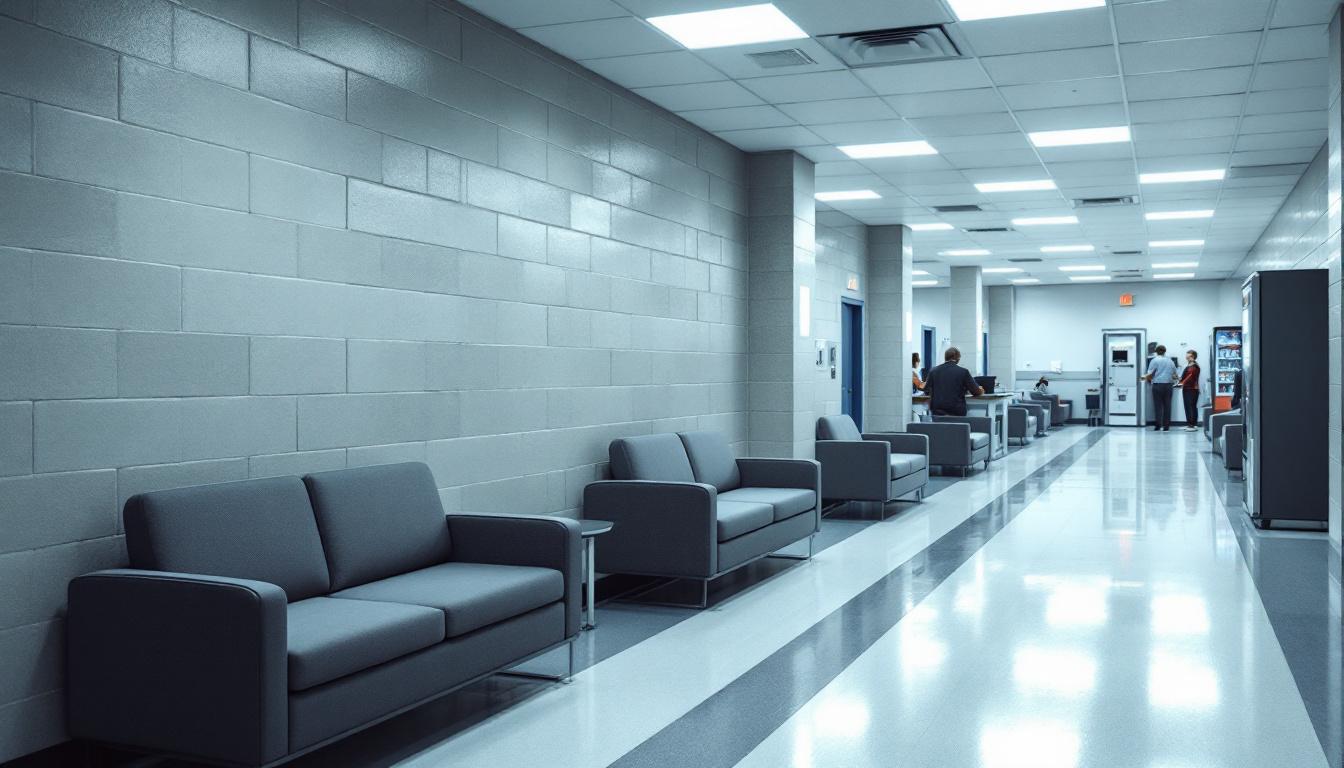 Visitation area at Sevier County Jail