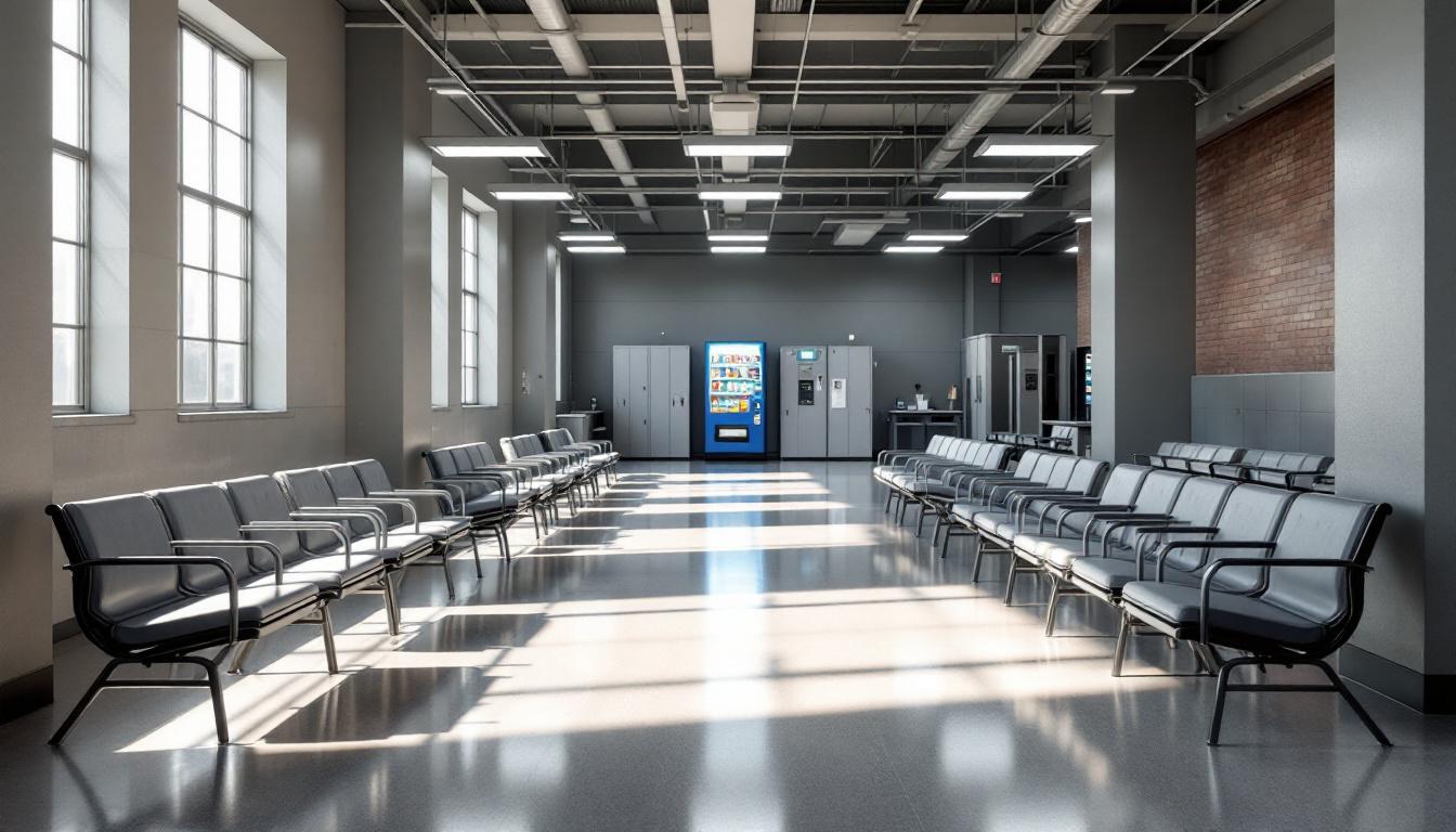 Visitation facilities and waiting area at Fayette County Sheriff's Office