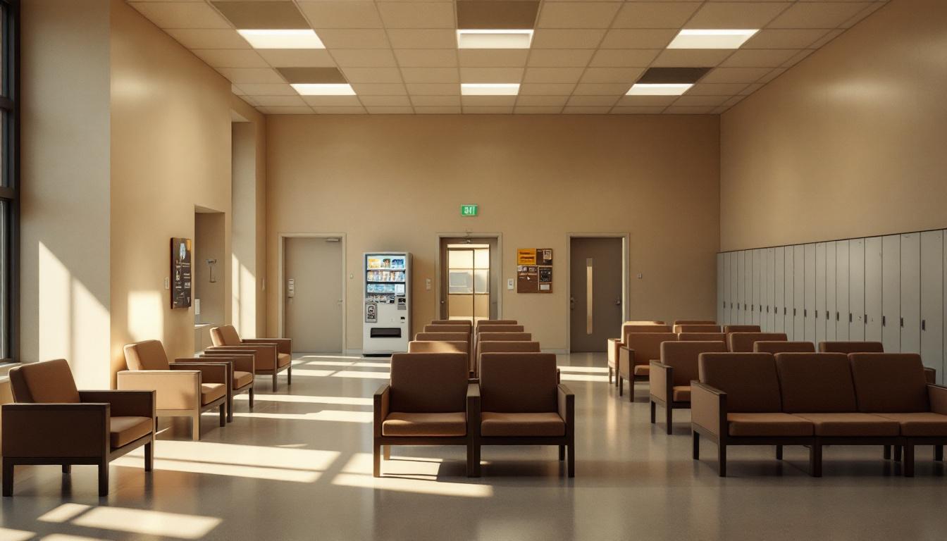 Visitation facilities and waiting area at Bledsoe County Jail